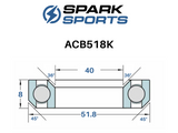 Kit de roulements de casque en alliage de carbone Norco Sight 2017-2019