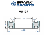 Roulement de casque MR137